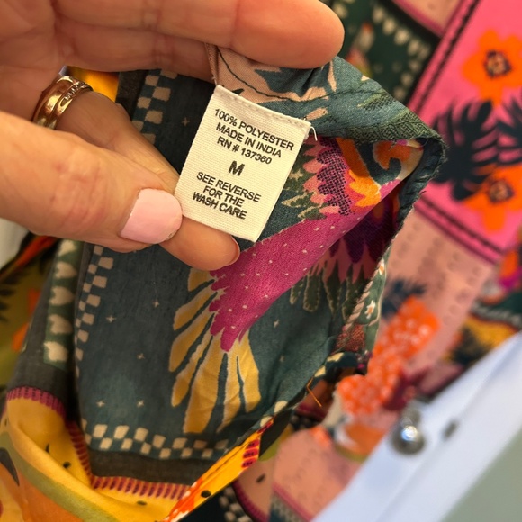 Tropical Print Button-front Duster/Lounger - Picture 8 of 10